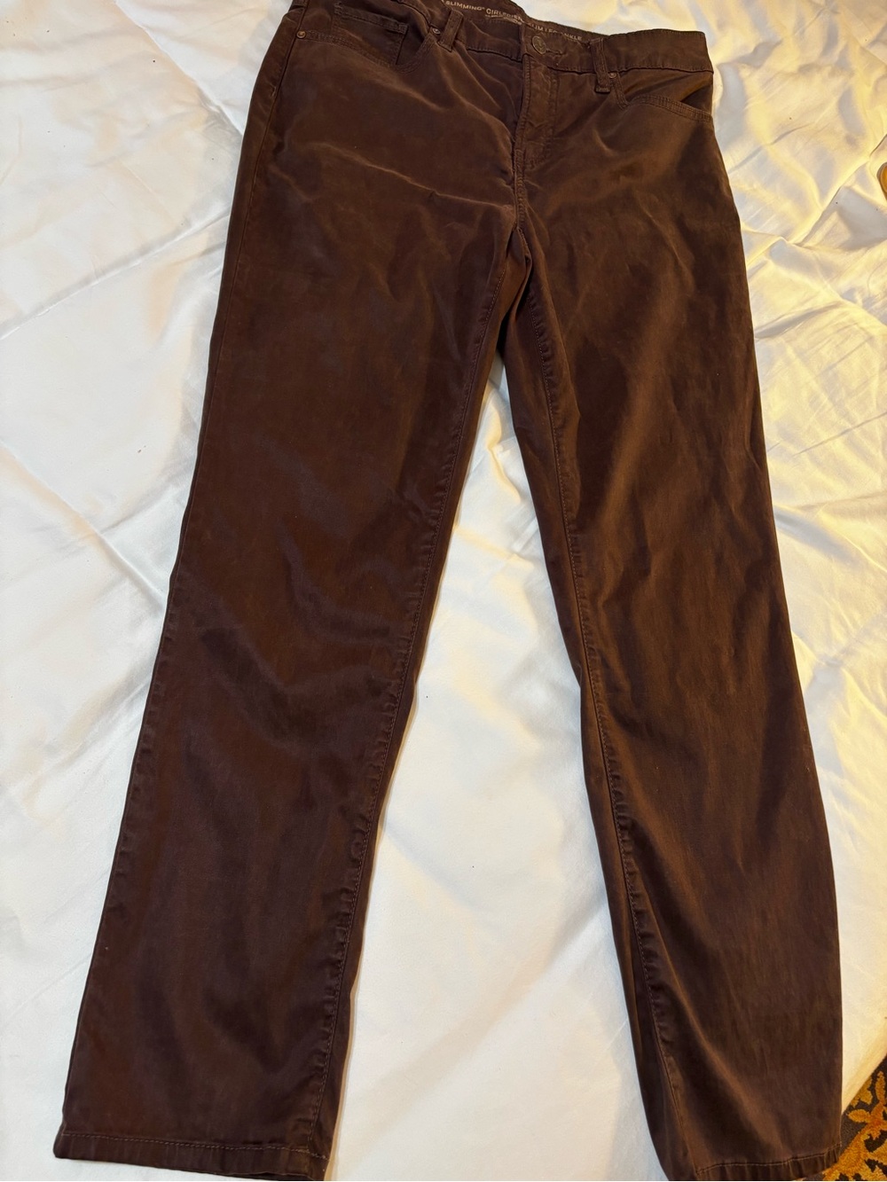 Chico’ Girlfriend Slim Leg Ankle Jeans in Chocolate Brown